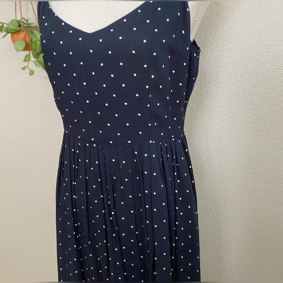 BB Dakota Sloane navy w/white polka dots size 10 - Picture 5 of 16